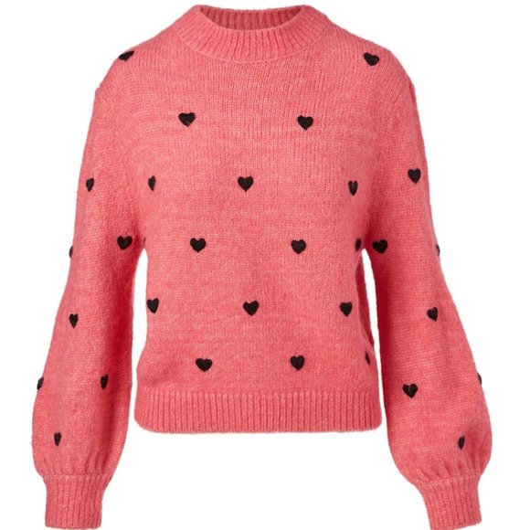 RIXO London Ariana Pullover Heart Sweater - Picture 1 of 12